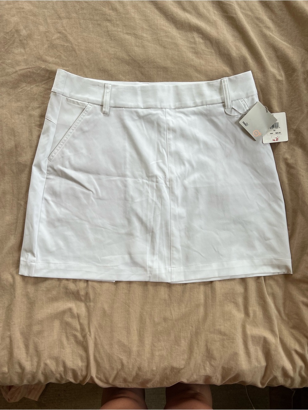 White Puma Skort with Pockets